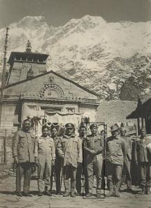Maj. Gen. Reddy and his team, seeking the blessings of a higher power before leaving for Bangladesh