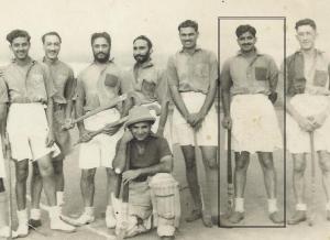 Capt. Reddy and friends, after the Hindi examinations